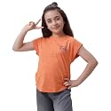 Under Fourteen Only Girls Sportswear T Shirt | Half Sleeve | Dry Fit Fabric | Regular Fit | Soft Breathable Activewear for Kids | Comfortable Athletic Tee All Seasons