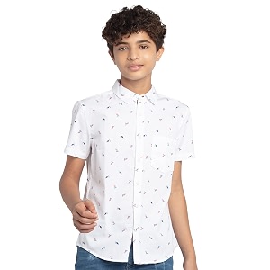Under Fourteen Only Solid Regular Fit Shirts
