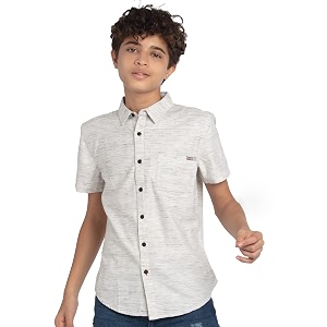 Under Fourteen Only Solid Regular Fit Shirts