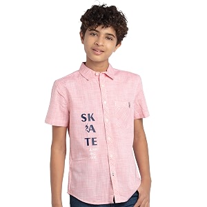 Under Fourteen Only Solid Regular Fit Shirts