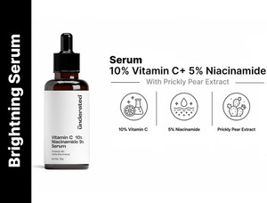 underated 10 vitamin c 5 niacinamid serum powered with prickly pear extract