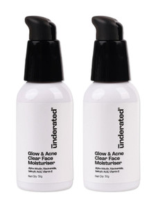 UNDERATED Glow Acne Clear Face Moisturiser with
