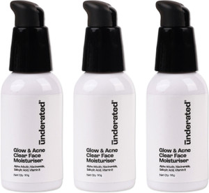 UNDERATED Glow and Acne Clear FaceMoisturizer Powered