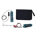 Underground Cable Locator, Cable Tracer Receiver Kit with Audible Visual Indicator Earphone for Short Circuit Testing Line Maintenance