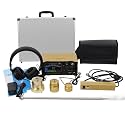 Underground water leak detector, Water Leak Detector,Water Leak Geophone Sensor with 4-Gear Adjustable & Headset, Plumbing Pipe Leak Detection Device,for Home and Outdoor