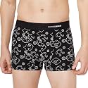 Underjeans Men39s Cotton Blend Trunks UJNPTS050Black