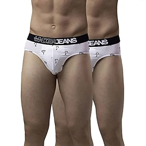 Underjeans Men Cotton Blend Brief - Pack