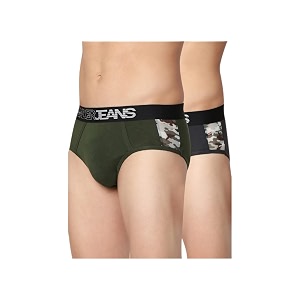 Underjeans Mens Cotton Blend Regular Fit Solid