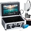 Underwater Fishing Camera 7 inch HD LCD Monitor Fish Finder, 12pcs Infrared Lights Night Vision, Waterproof Fishing Camera for Ice Lake Boat Sea Kayak Fishing