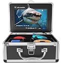Underwater Fishing Camera, Onbeam 7 Inch Ice Fishing Camera with DVR, 12pcs IR Lights Fish Camera, Portable 1000TVL Underwater Fish Camera 15m for Sea, Lake, Boat, Ice Fishing (8GB SD Card Included)
