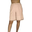 Underworks Cotton Knit Snip-A-Length Pettipants Culotte Slip Bloomers Split Skirt