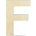 Unfinished Engineered Wood Alphabet F – 4-Inch Capital Letter for Wall Décor, Crafts, Lippan Art, Resin Work &amp; More