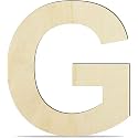 Unfinished Engineered Wood Alphabet G – 4-Inch Capital Letter for Wall Décor, Crafts, Lippan Art, Resin Work &amp; More