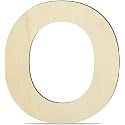 Unfinished Engineered Wood Alphabet O – 4-Inch Capital Letter for Wall Décor, Crafts, Lippan Art, Resin Work &amp; More