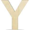 Unfinished Engineered Wood Alphabet Y – 4-Inch Capital Letter for Wall Décor, Crafts, Lippan Art, Resin Work &amp; More