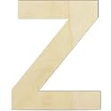 Unfinished Engineered Wood Alphabet Z – 4-Inch Capital Letter for Wall Décor, Crafts, Lippan Art, Resin Work &amp; More