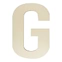 Unfinished Wooden Letters 12 Inch, Large Wood Letters G for Wall Decor