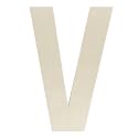 Unfinished Wooden Letters 12 Inch, Large Wood Letters V for Wall Decor