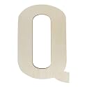 Unfinished Wooden Letters 12 Inch, Large Wood Letters Q for Wall Decor