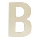 Unfinished Wooden Letters 12 Inch, Large Wood Letters B for Wall Decor