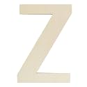 Unfinished Wooden Letters 12 Inch, Large Wood Letters Z for Wall Decor