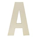 Unfinished Wooden Letters 12 Inch, Large Wood Letters A for Wall Decor