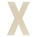 Unfinished Wooden Letters 12 Inch, Large Wood Letters X for Wall Decor