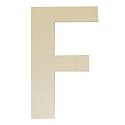 Unfinished Wooden Letters 12 Inch, Large Wood Letters F for Wall Decor
