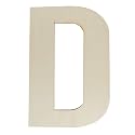 Unfinished Wooden Letters 12 Inch, Large Wood Letters D for Wall Decor