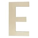 Unfinished Wooden Letters 12 Inch, Large Wood Letters E for Wall Decor