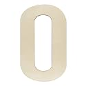 Unfinished Wooden Numbers 0, 12 Inch Wood Numbers Cutout for Wall Decor