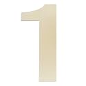 Unfinished Wooden Numbers 1, 12 Inch Wood Numbers Cutout for Wall Decor