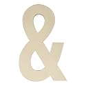 Unfinished Wooden Symbolss 12 Inch, Large Wood Symbols &amp; for Wall Decor