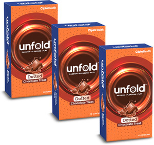 Unfold Chocolate Dotted Condom