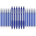 uni-ball Click Gel XSGR7 0.7mm Retractable Gel Pen &amp; NBGK 0.7mm Refill Combo | 6 Pen &amp; 12 Refill, Blue Ink