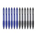 uni-ball Click Gel X SGR7 0.7 mm Retractable Gel Pens, 6 Blue &amp; 6 Black Ink, Pack of 12