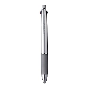 uni-ball jetstream msxes-1000 07 mm ball pen amp 05 mm mechanical pencil multicolor ink silver body pack of 1