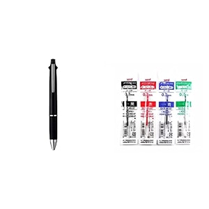 uni-ball jetstream 4 color ball point pen amp uni-ball sxr-8007 refill 07mm multicolor ink pack of 10 usable for msxe5-1000-07