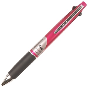 uni-ball jetstream msxes-1000 07 mm ball pen amp 05 mm mechanical pencil multicolor ink pink body pack of 1