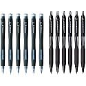 uni-Ball M5-228 Shalaku Mechanical Pencil &amp; UNI-BALL UNJSP101BK6 Jetstream Roller Ball Pen Set - Pack of 6