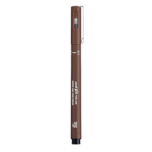 uni-ball pin-200 01 mm fine line markers sepia pack of 4