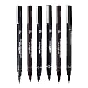 uni-ball PIN-200D Fine Line Drawing Pen Combo Pack | Ideal For Technical Drawing, Mandala, Calligraphy, Sketching, Doodle Drawing & DIY Crafts | Black, Pack of 6 (0.05,0.2,0.3,0.5,0.8 & Brush)