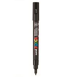 posca pc-3m marker  09-13 mm bullet shaped tip black ink