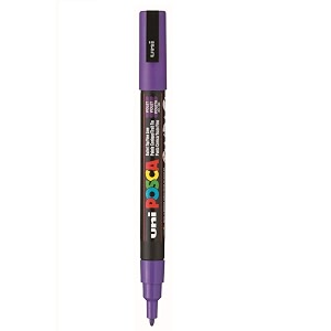 posca pc-3m marker  09-13 mm bullet shaped tip violet ink