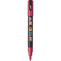 Posca PC-3M Marker | 0.9-1.3 mm Bullet Shaped Tip (Dark Red Ink)