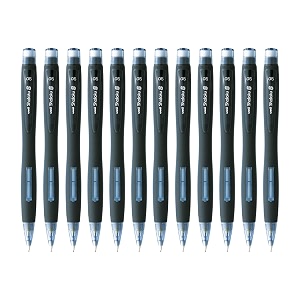 uni-ball shalaku m5-228 mechanical pencil black body pack of 12-body color may vary