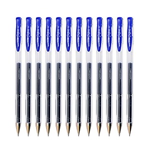 uni-ball signo um-100 07mm gel pen  blue ink pack of 12