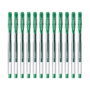 uni-ball signo um-100 gel pen green ink pack of 12