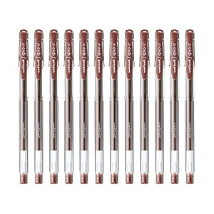 uni-ball signo um-100 gel pen brown ink pack of 12