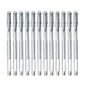 uni-ball Plastic Signo Um-100 Gel Pen (Silver Ink, Pack Of 12)